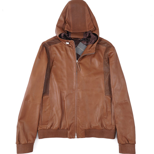 Brett Johnson Nappa Leather Hooded Jacket - Top Shelf Apparel