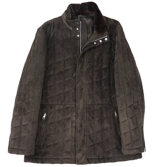 Brett Johnson Quilted Suede Field Jacket - Top Shelf Apparel