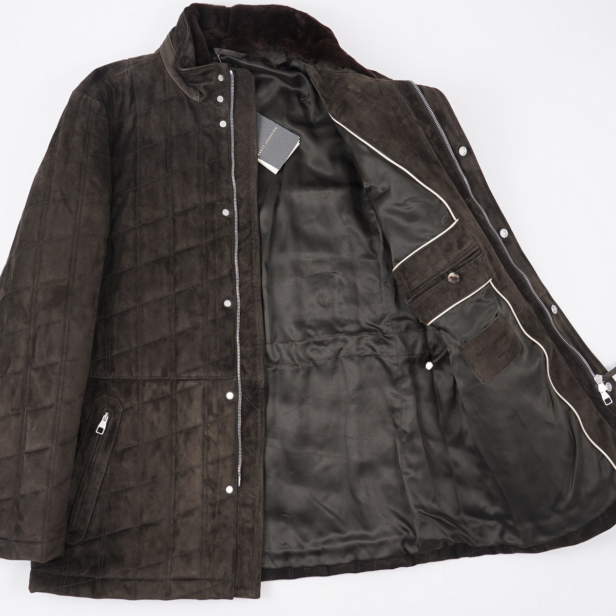 Brett Johnson Quilted Suede Field Jacket - Top Shelf Apparel