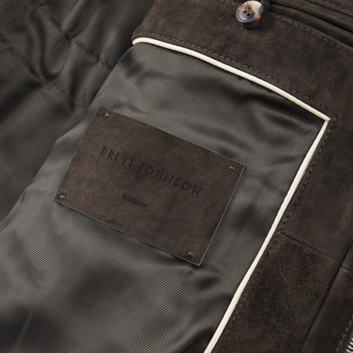 Brett Johnson Quilted Suede Field Jacket - Top Shelf Apparel