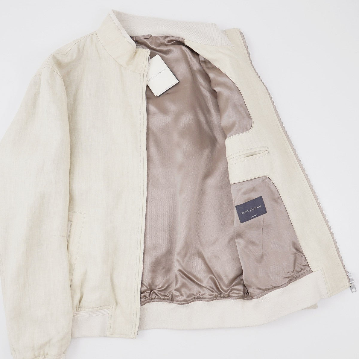 Brett Johnson Linen Bomber Jacket - Top Shelf Apparel