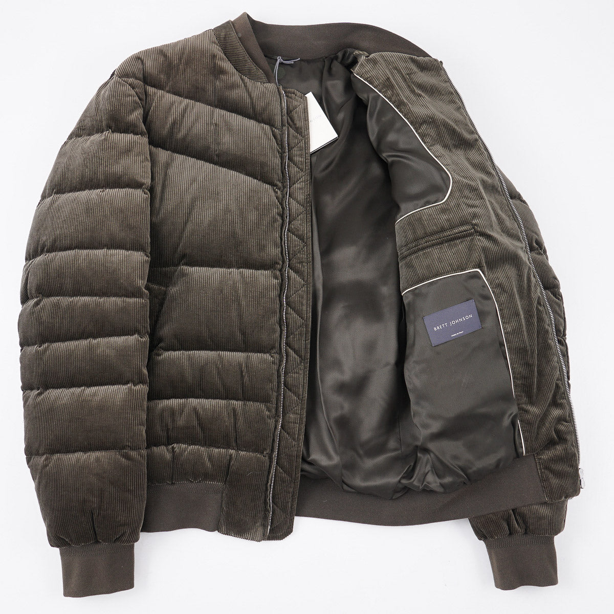 Brett Johnson Padded Corduroy Bomber Jacket - Top Shelf Apparel
