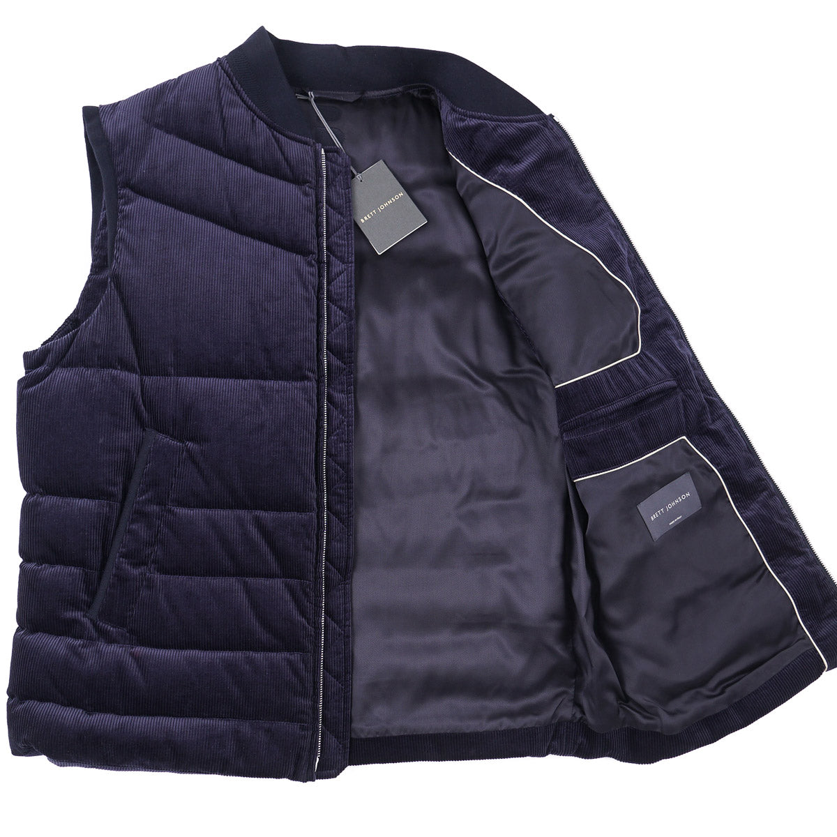 Brett Johnson 'Lucca' Padded Corduroy Gilet - Top Shelf Apparel