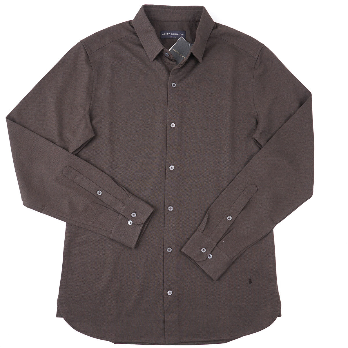 Brett Johnson Pique Silk-Cotton Shirt - Top Shelf Apparel