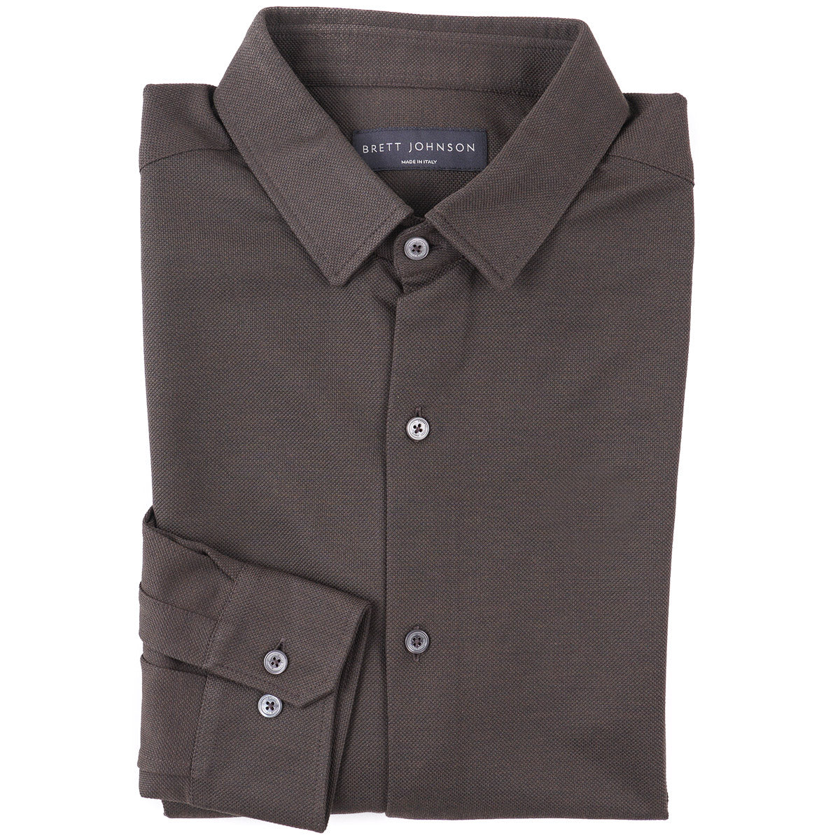 Brett Johnson Pique Silk-Cotton Shirt - Top Shelf Apparel