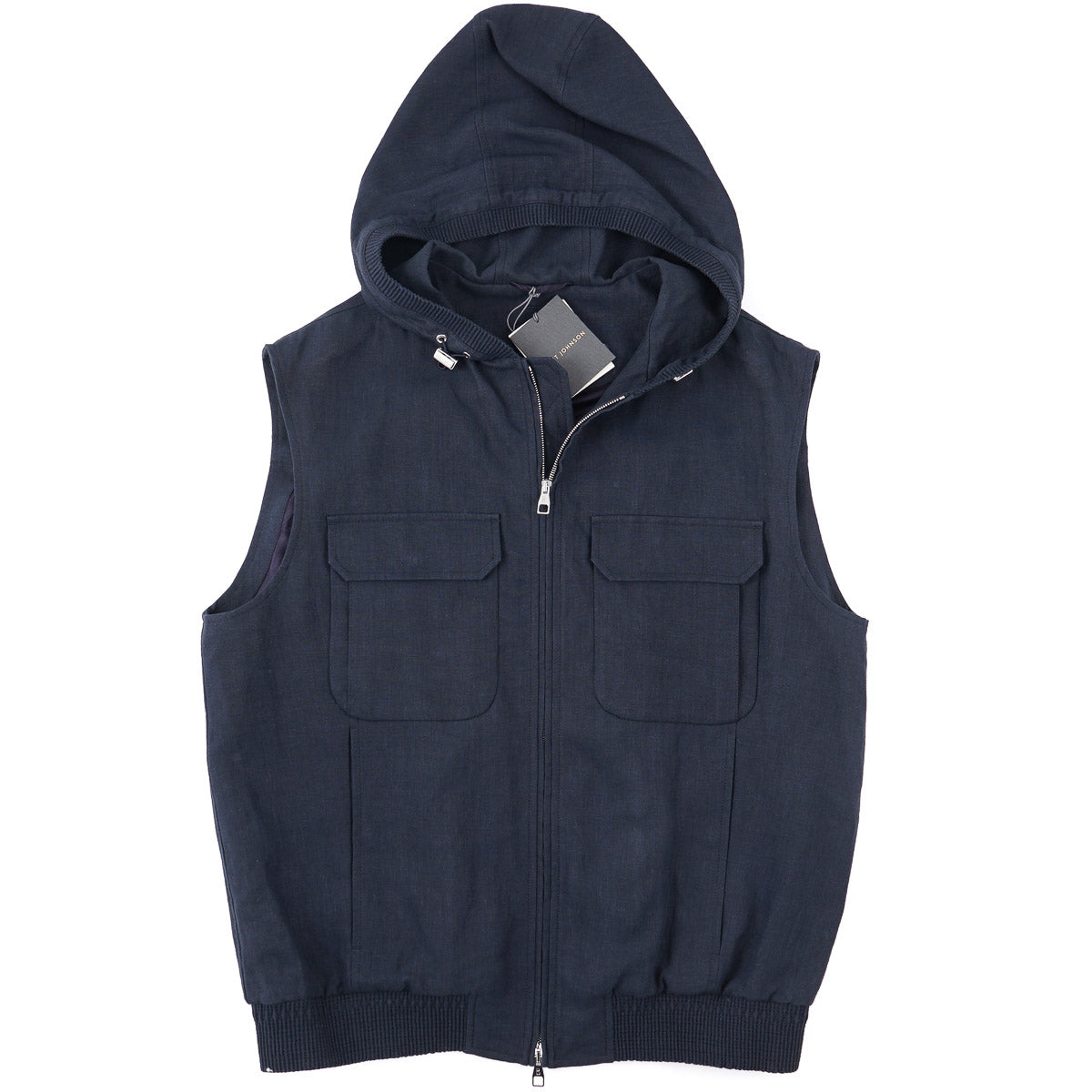 Brett Johnson Hooded Linen Gilet Vest - Top Shelf Apparel