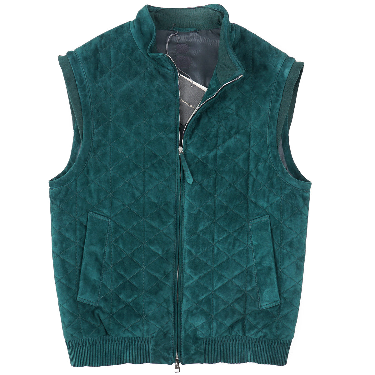 Brett Johnson 'Portofino' Quilted Suede Vest - Top Shelf Apparel