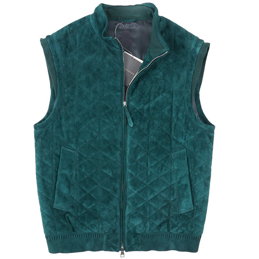 Brett Johnson 'Portofino' Quilted Suede Vest - Top Shelf Apparel