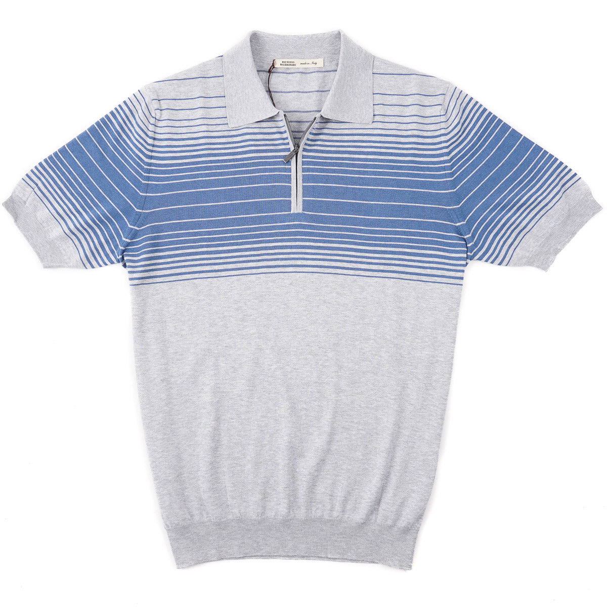 Maurizio Baldassari Silk-Cotton Polo Shirt - Top Shelf Apparel