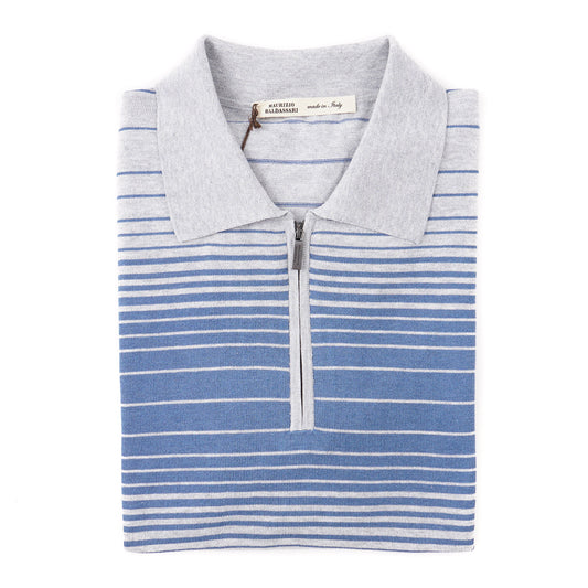 Maurizio Baldassari Silk-Cotton Polo Shirt - Top Shelf Apparel