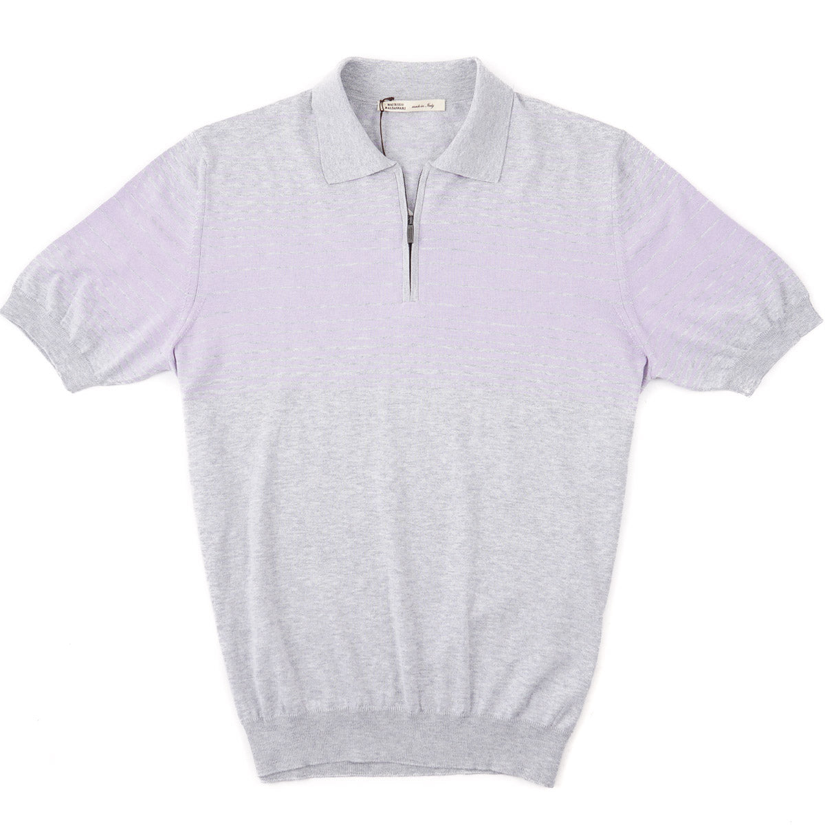 Maurizio Baldassari Silk-Cotton Polo Shirt - Top Shelf Apparel