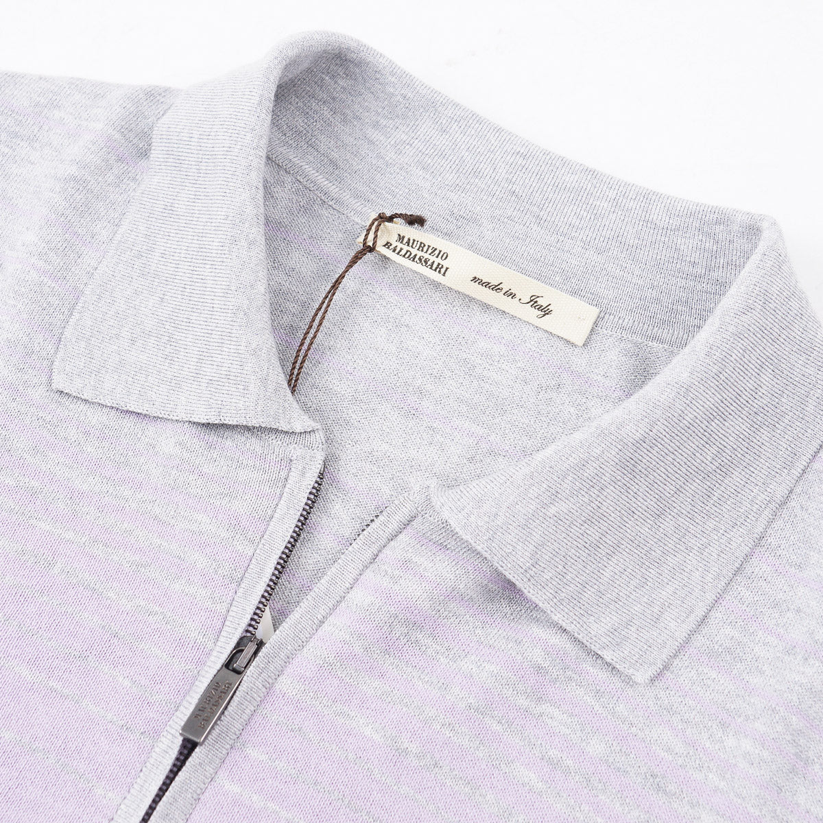 Maurizio Baldassari Silk-Cotton Polo Shirt - Top Shelf Apparel