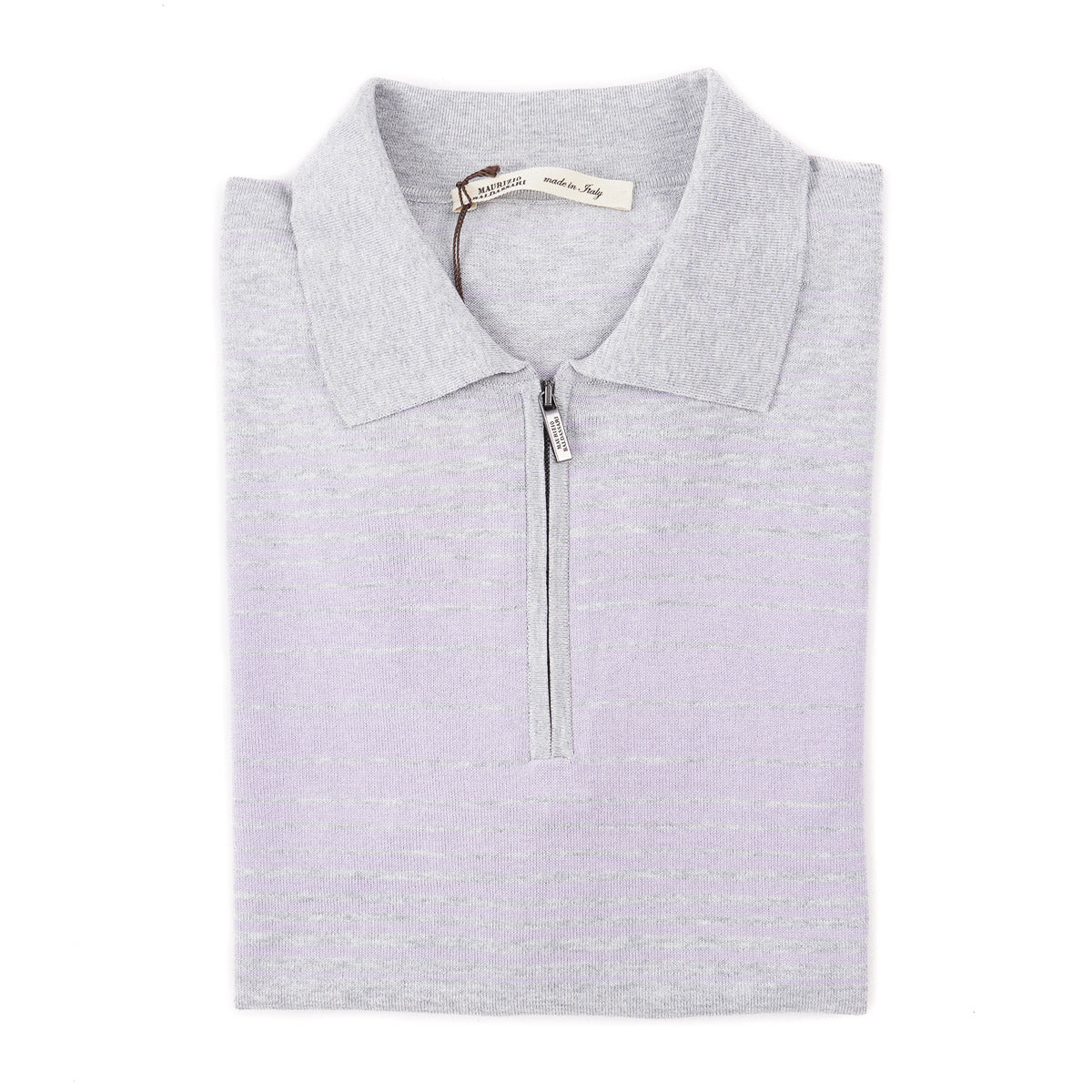Maurizio Baldassari Silk-Cotton Polo Shirt - Top Shelf Apparel