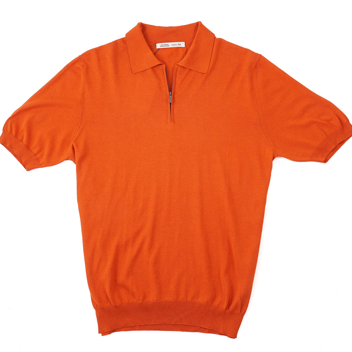 Maurizio Baldassari Silk-Cotton Polo Shirt - Top Shelf Apparel