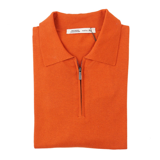 Maurizio Baldassari Silk-Cotton Polo Shirt - Top Shelf Apparel