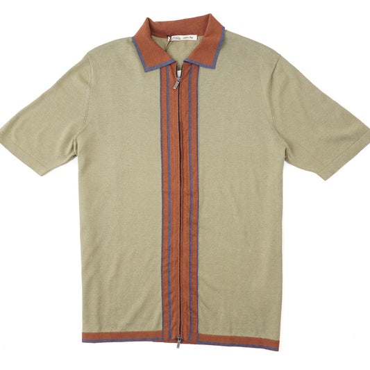 Maurizio Baldassari Zipped Silk-Cotton Shirt - Top Shelf Apparel