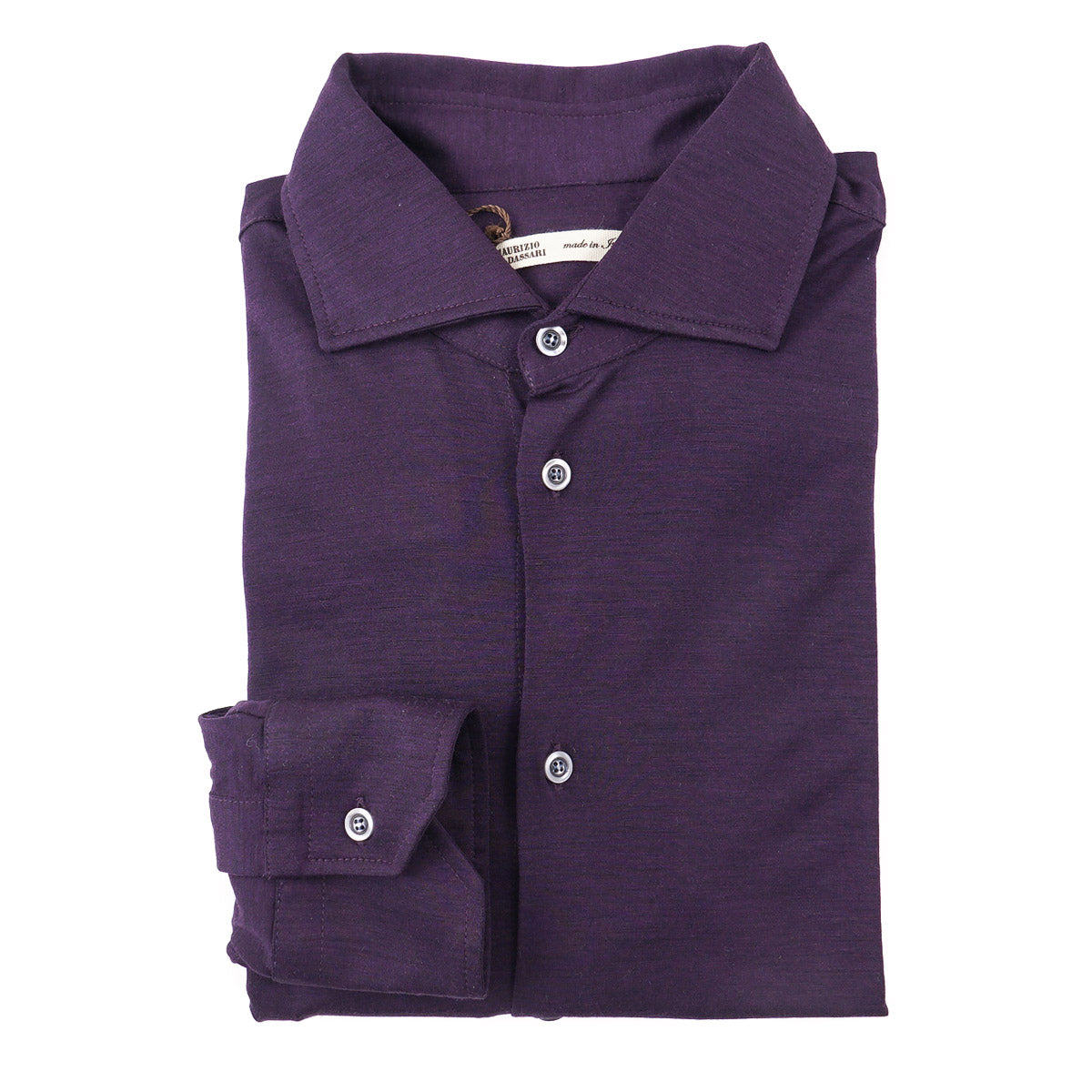 Maurizio Baldassari Jersey Wool Shirt - Top Shelf Apparel