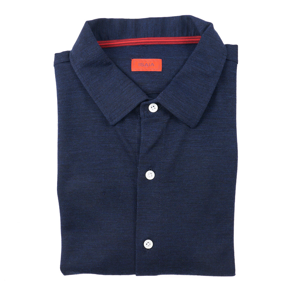 Isaia Pique Knit Jersey Wool Shirt - Top Shelf Apparel