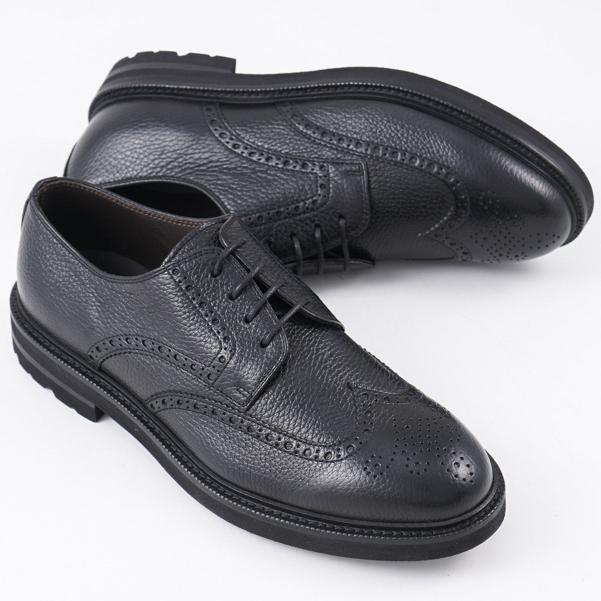 Fedeli Deerskin Wing Tip Derby - Top Shelf Apparel