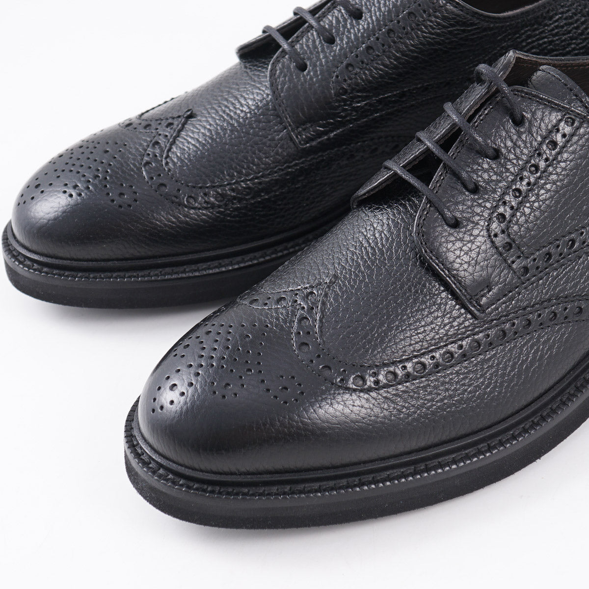 Fedeli Deerskin Wing Tip Derby - Top Shelf Apparel