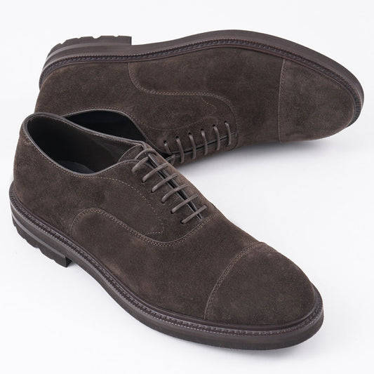 Fedeli Calf Suede Laced Oxford