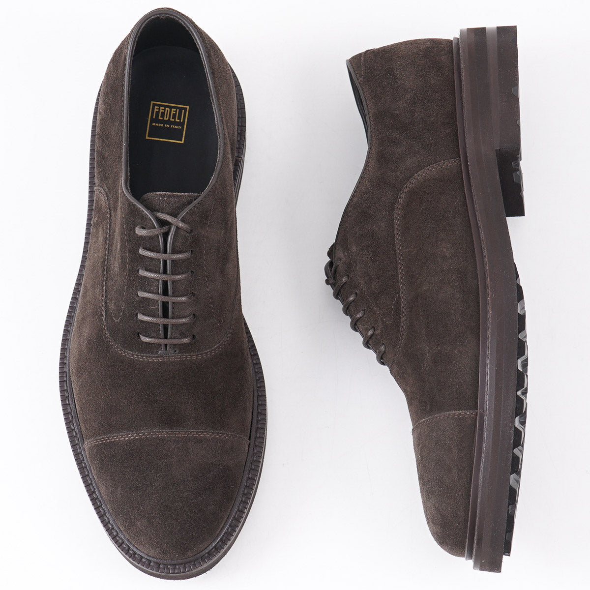 Fedeli Calf Suede Laced Oxford - Top Shelf Apparel