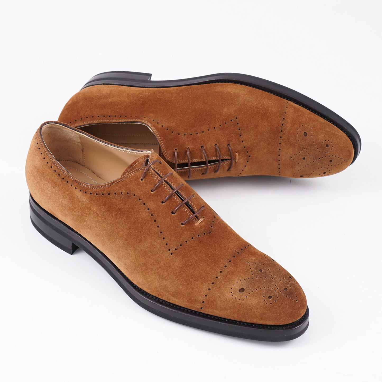 Kiton Calf Suede Wholecut Balmoral - Top Shelf Apparel