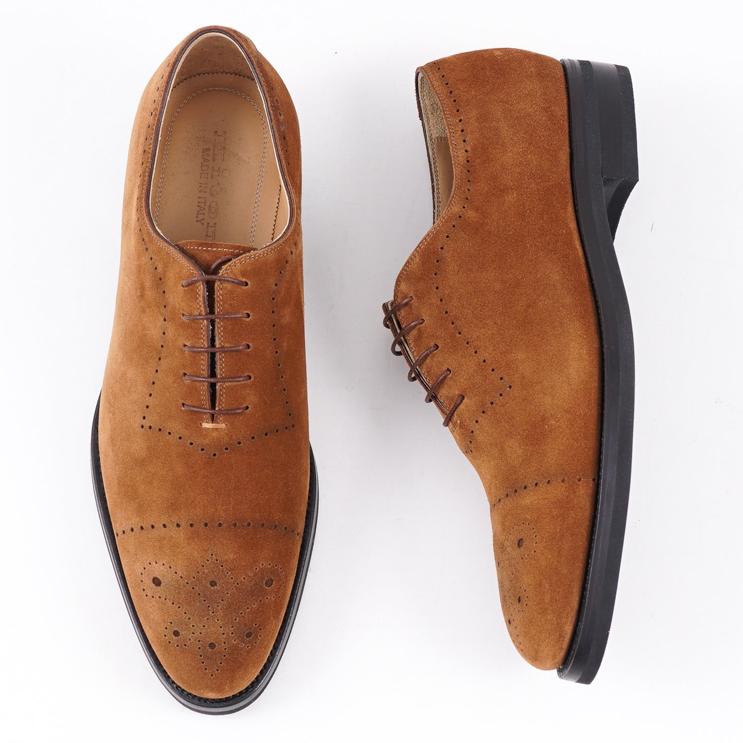 Kiton Calf Suede Wholecut Balmoral - Top Shelf Apparel