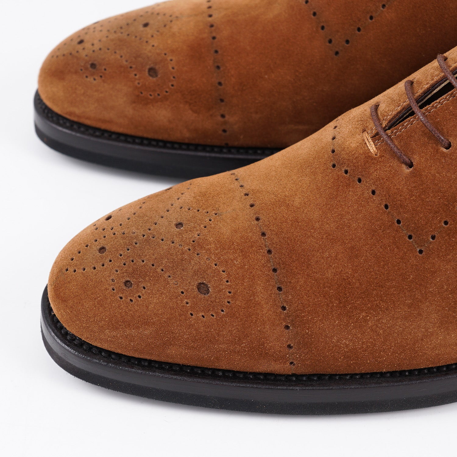 Kiton Calf Suede Wholecut Balmoral - Top Shelf Apparel