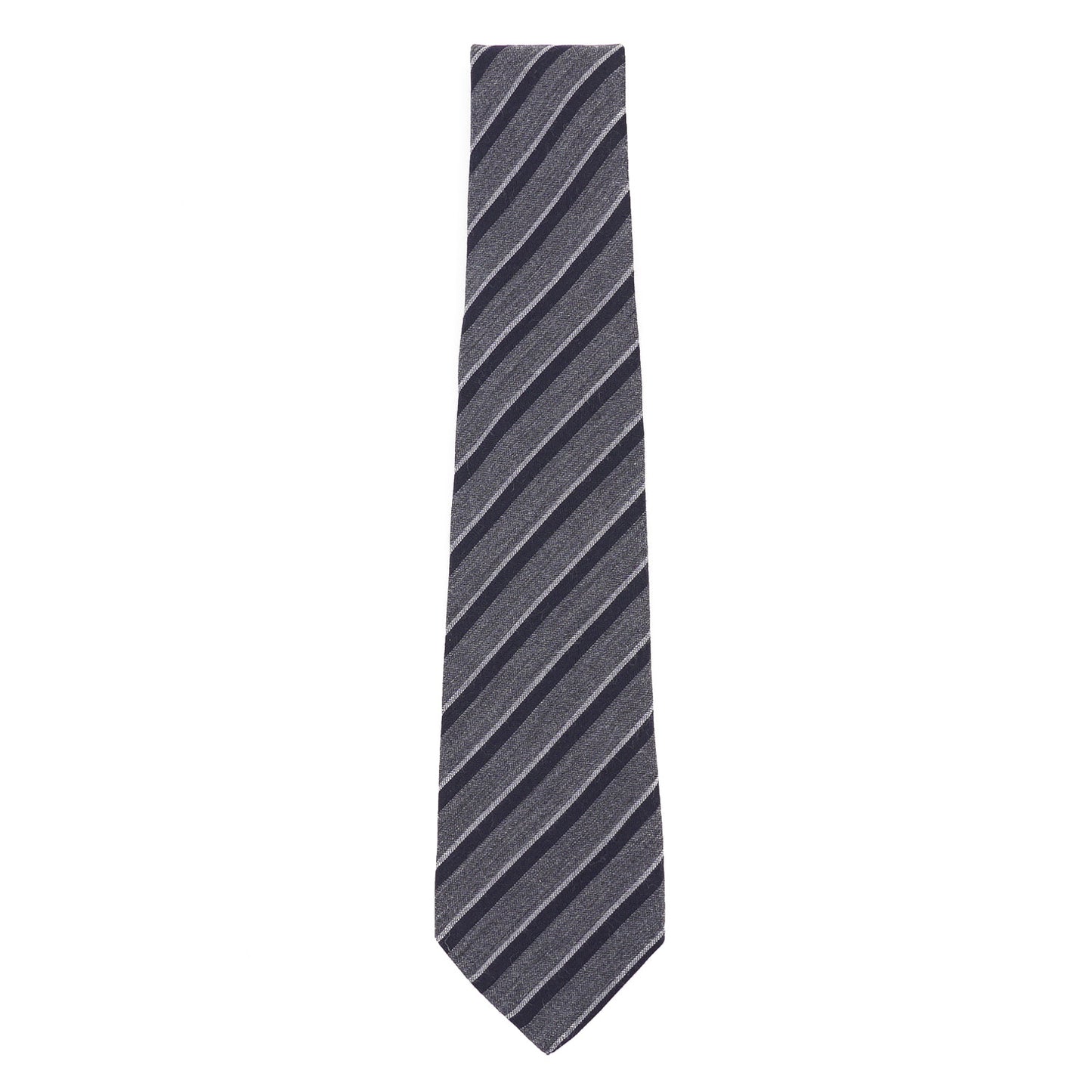 Kiton Striped Wool and Silk Necktie - Top Shelf Apparel