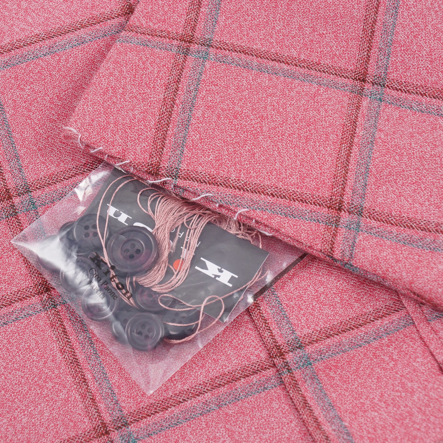 Kiton Pink Check Cashmere Sport Coat - Top Shelf Apparel