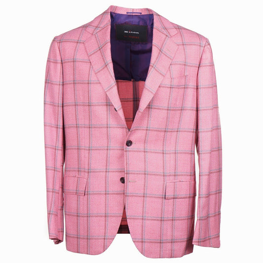 Kiton Pink Check Cashmere Sport Coat - Top Shelf Apparel