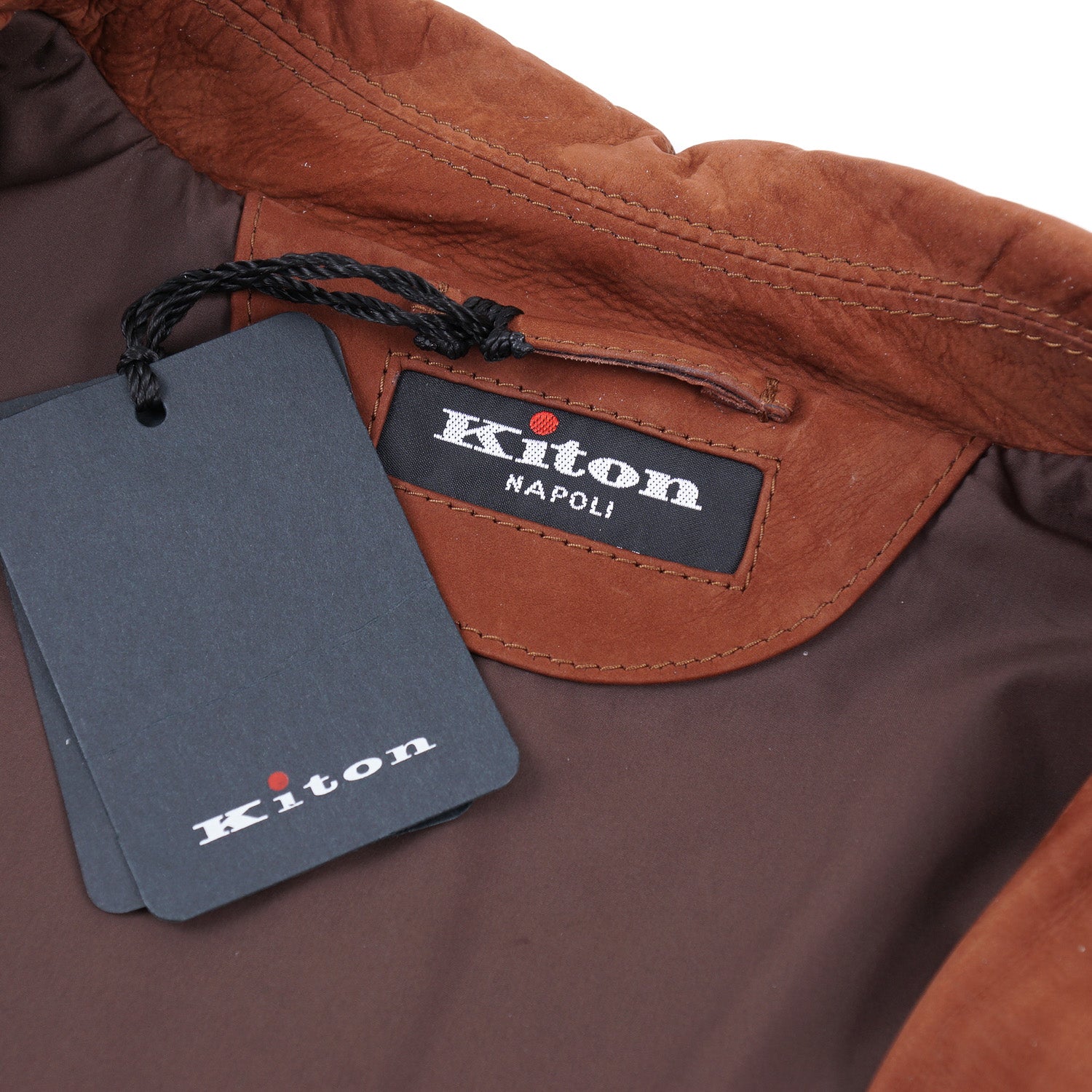 Kiton Soft Calfskin Leather Bomber Jacket - Top Shelf Apparel