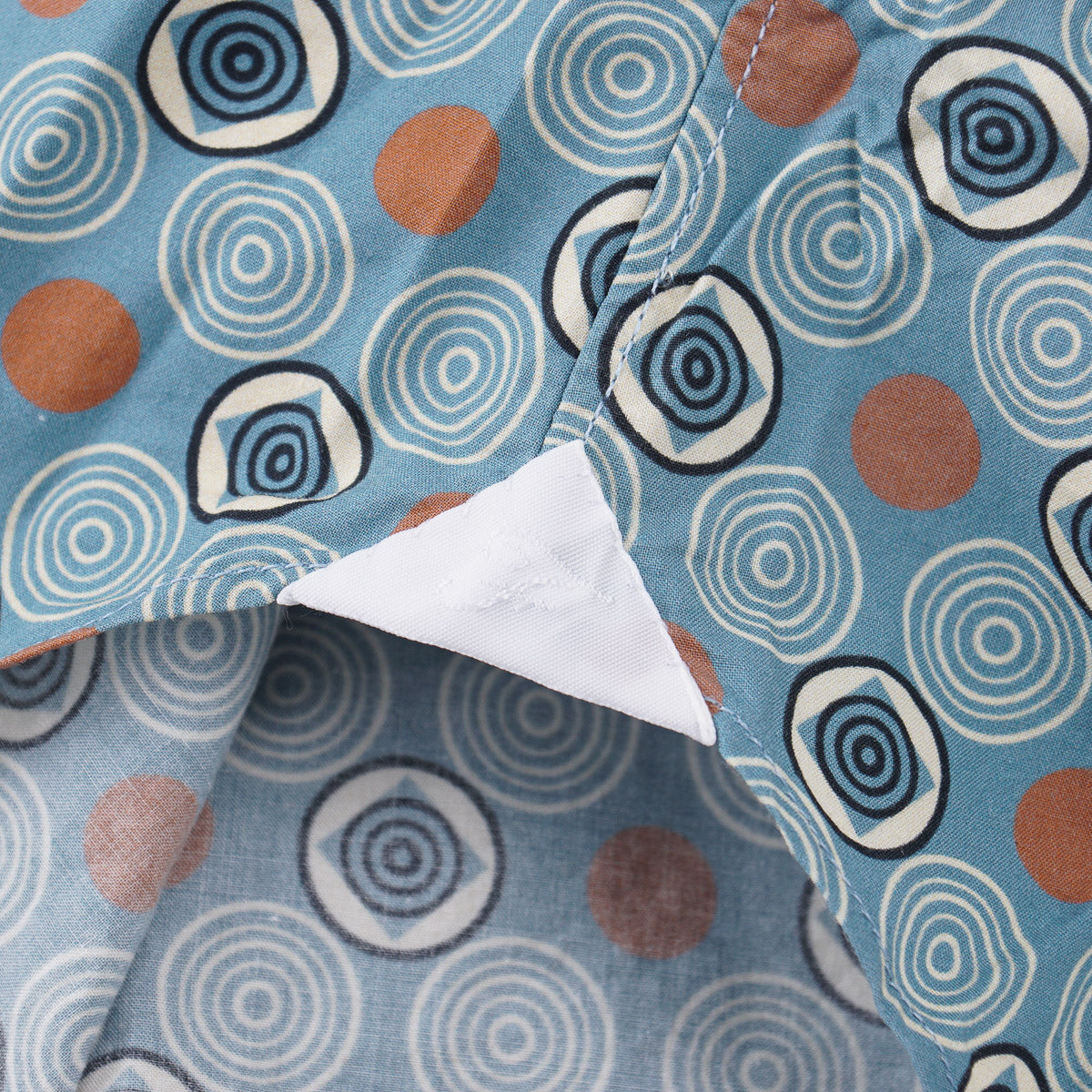Finamore Geometric Deco Print Cotton Shirt - Top Shelf Apparel