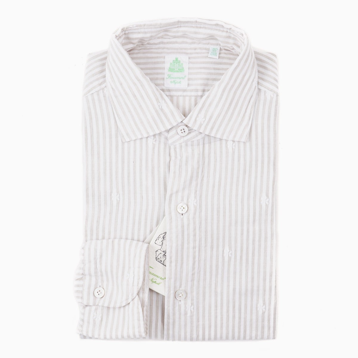 Finamore Lightweight Seersucker Dress Shirt - Top Shelf Apparel