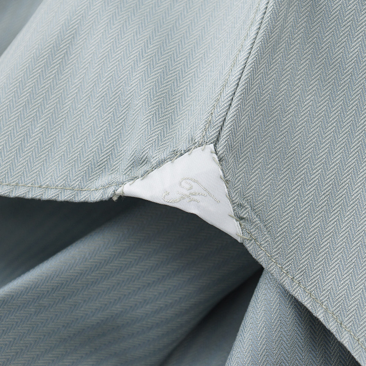 Finamore Herringbone Cotton Dress Shirt - Top Shelf Apparel