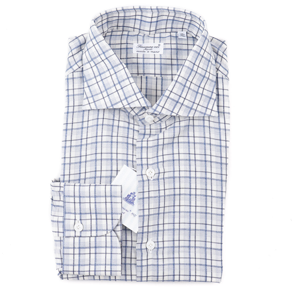 Finamore Riva Cotton-Linen Dress Shirt - Top Shelf Apparel