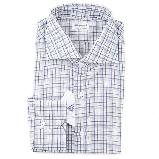 Finamore Riva Cotton-Linen Dress Shirt