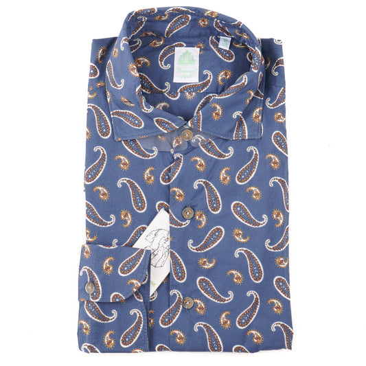 Finamore Extra-Slim Printed Dress Shirt