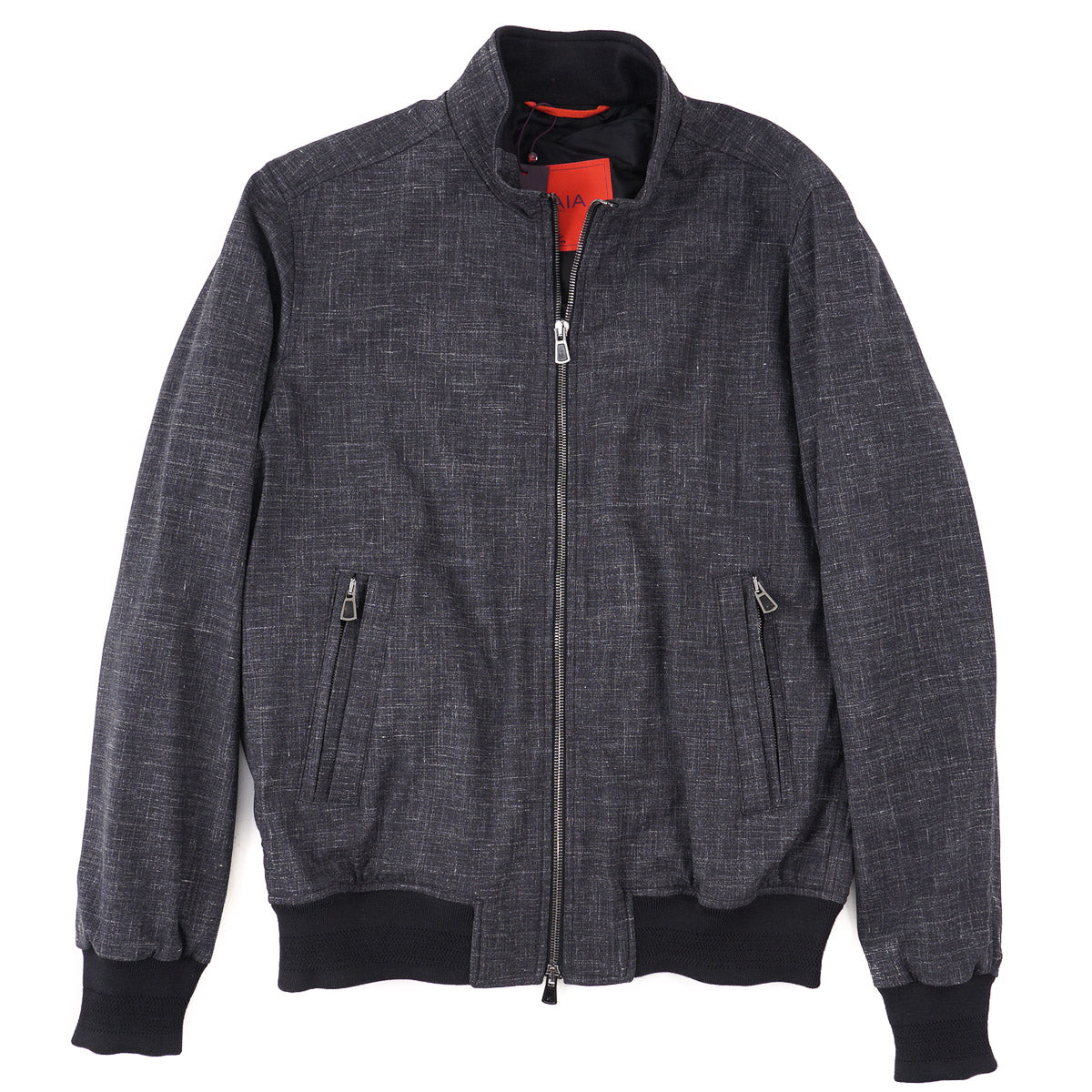Isaia Wool-Silk-Linen Bomber Jacket - Top Shelf Apparel