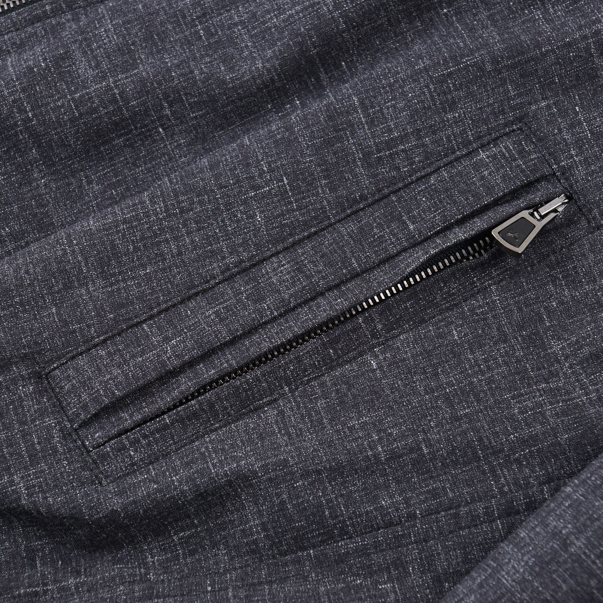 Isaia Wool-Silk-Linen Bomber Jacket - Top Shelf Apparel