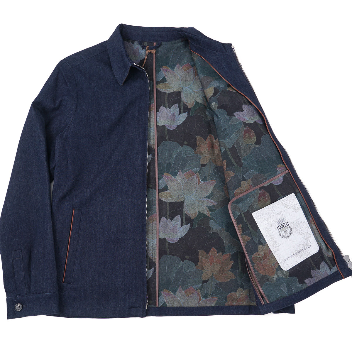 Manto Denim Jacket with Printed Lining