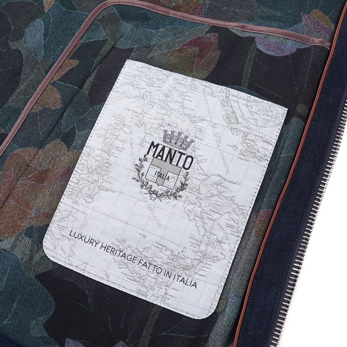 Manto Denim Jacket with Printed Lining