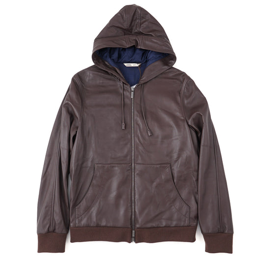 Maurizio Baldassari Hooded Leather Jacket