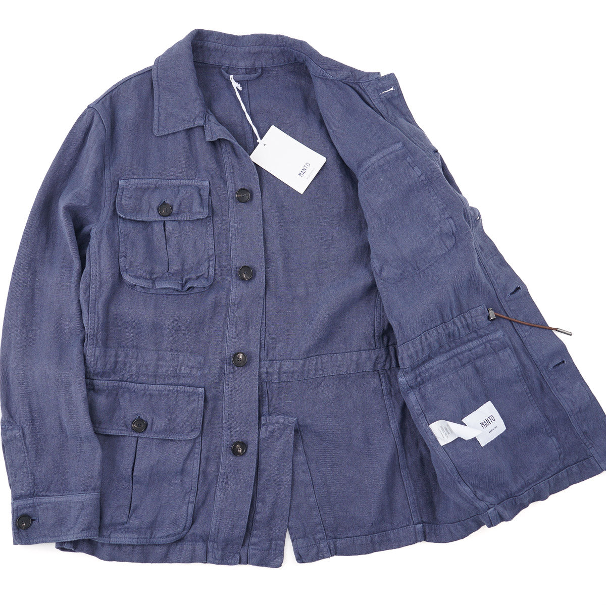 Manto 'Torre' Woven Linen Field Jacket