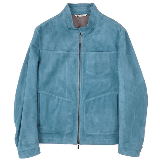 Maurizio Baldassari Lamb Suede Bomber Jacket