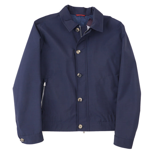 Isaia 'Techno Wool' Bomber Jacket