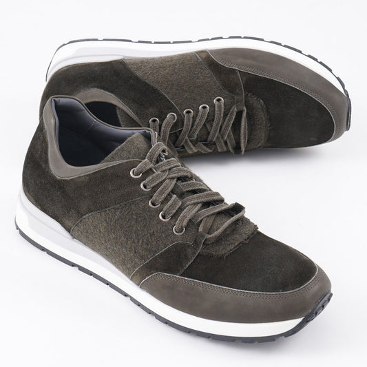 Brett Johnson Calf and Cashmere Sneakers