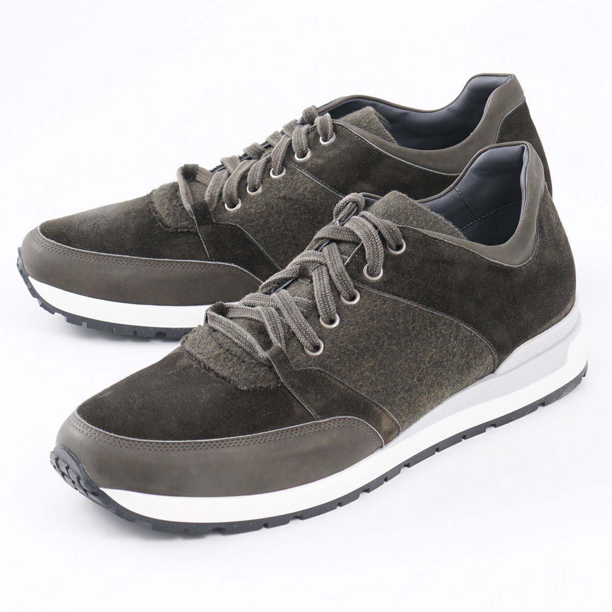 Brett Johnson Calf and Cashmere Sneakers