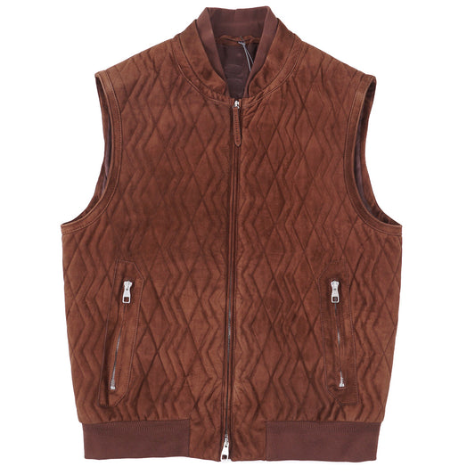Brett Johnson 'Sedona' Quilted Suede Vest - Top Shelf Apparel